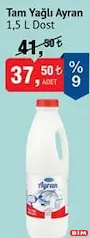 DOST TAM YAĞLI AYRAN 1,5 L